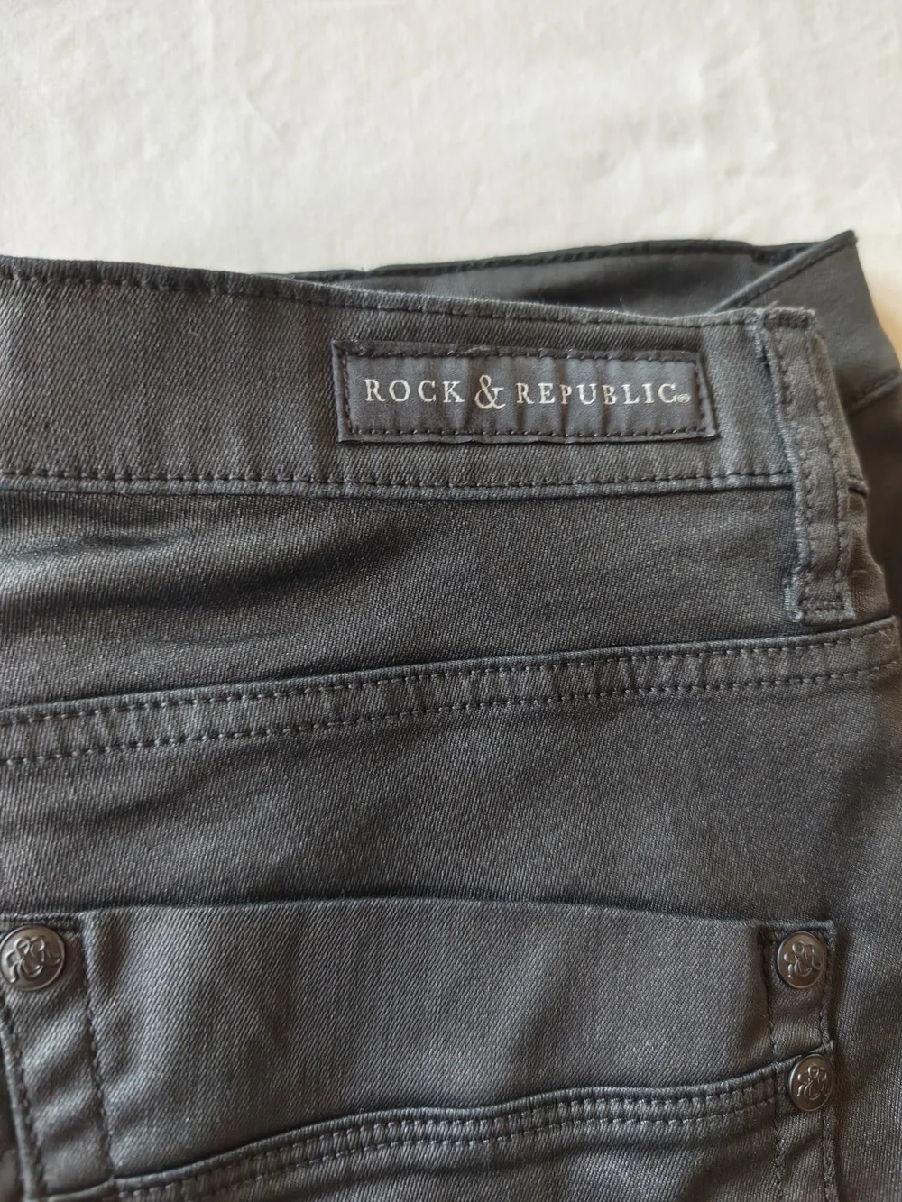 Rock & Republic Black Slim Fit Chinos